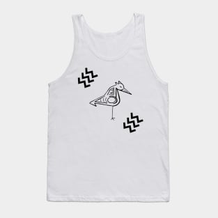 Abstract Heron Tank Top